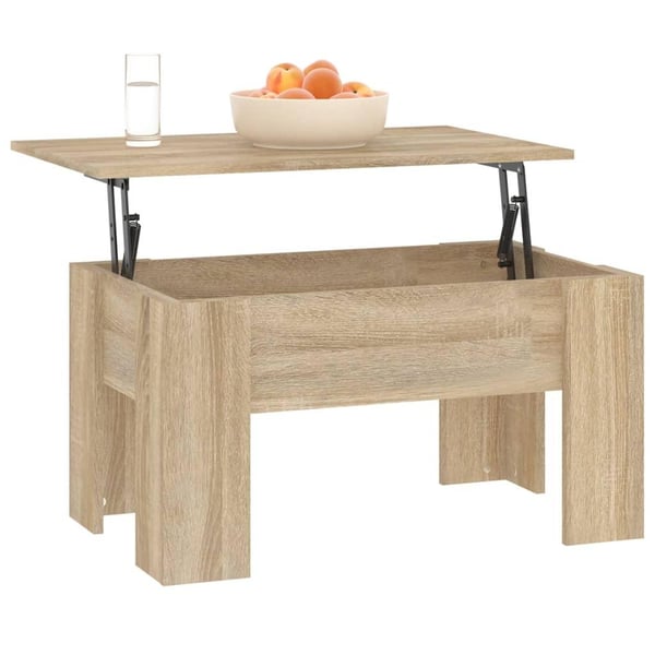 vidaXL Salongbord sonoma eik 79x49x41 cm konstruert tre