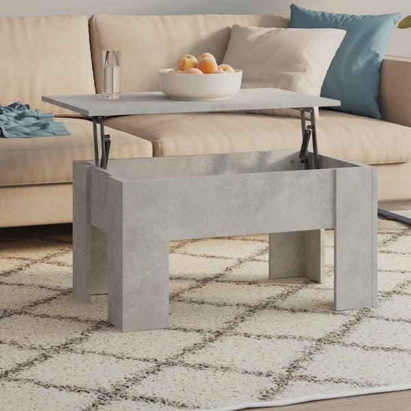vidaXL Salongbord betonggrå 79x49x41 cm konstruert tre