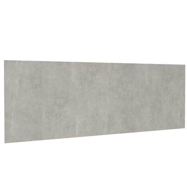 vidaXL Vegghengt sengegavl betonggrå 240x1,5x80 cm konstruert tre