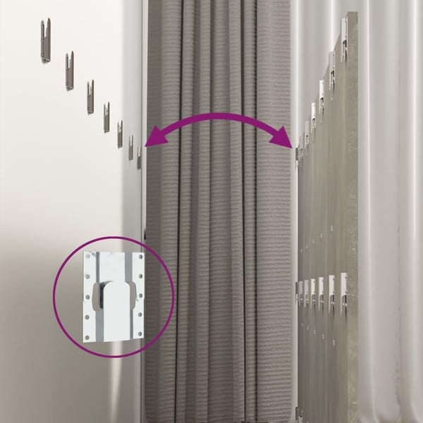 vidaXL Vegghengt sengegavl betonggrå 240x1,5x80 cm konstruert tre
