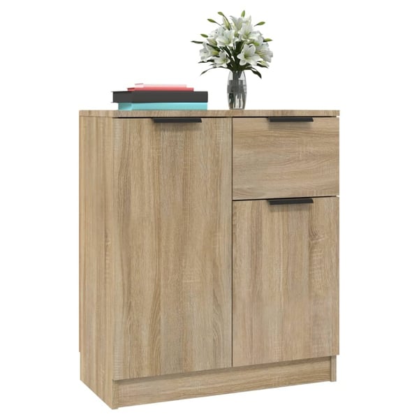 vidaXL Skjenk sonoma eik 60x30x70 cm konstruert tre