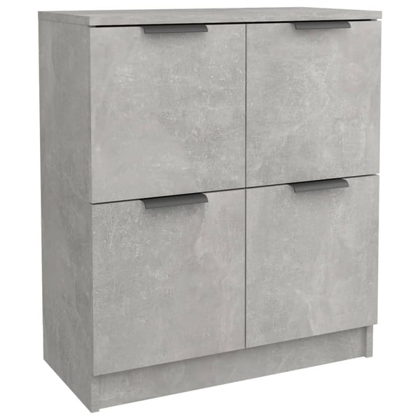 vidaXL Skjenk betonggrå 60x30x70 cm konstruert tre