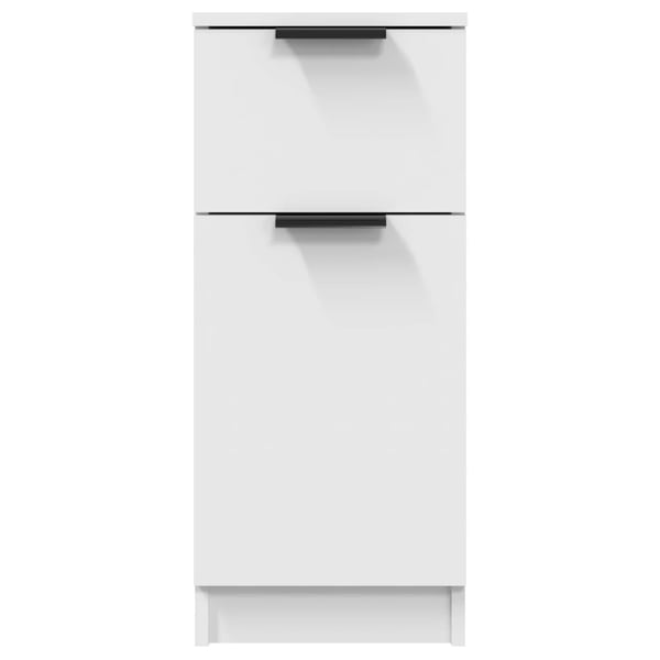vidaXL Skjenker 2 stk hvit 30x30x70 cm konstruert tre