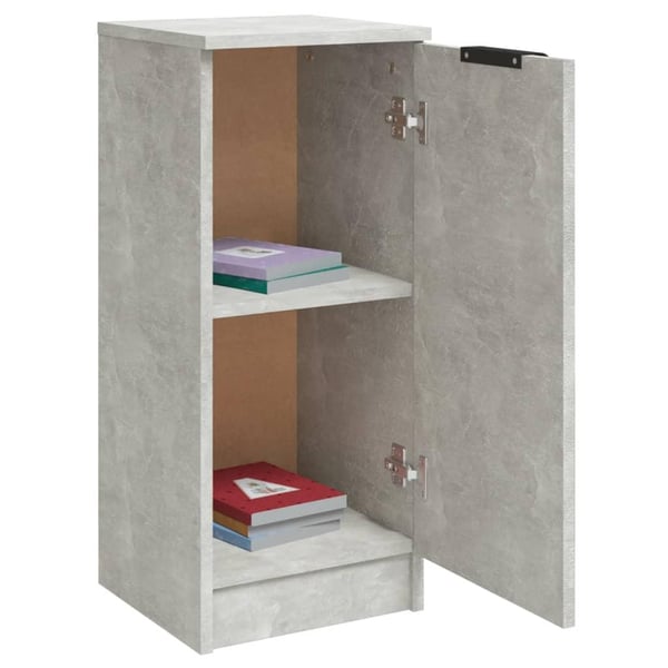 vidaXL Senkit 2 kpl betoninharmaa 30x30x70 cm tekninen puu