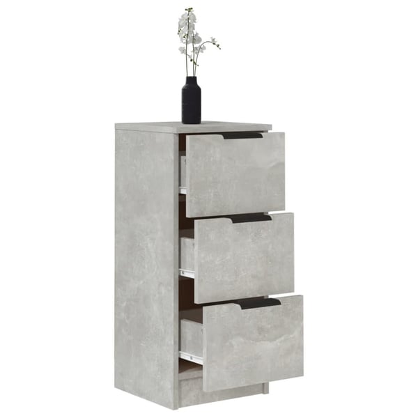 vidaXL Skänk betonggrå 30x30x70 cm konstruerat trä