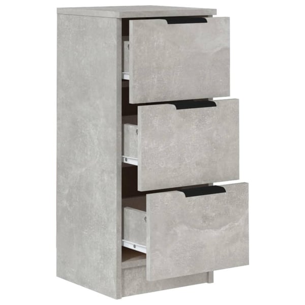 vidaXL Skjenker 2 stk betonggrå 30x30x70 cm konstruert tre