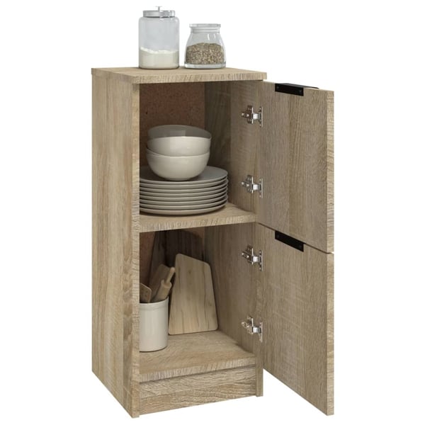 vidaXL Skjenk sonoma eik 30x30x70 cm konstruert tre