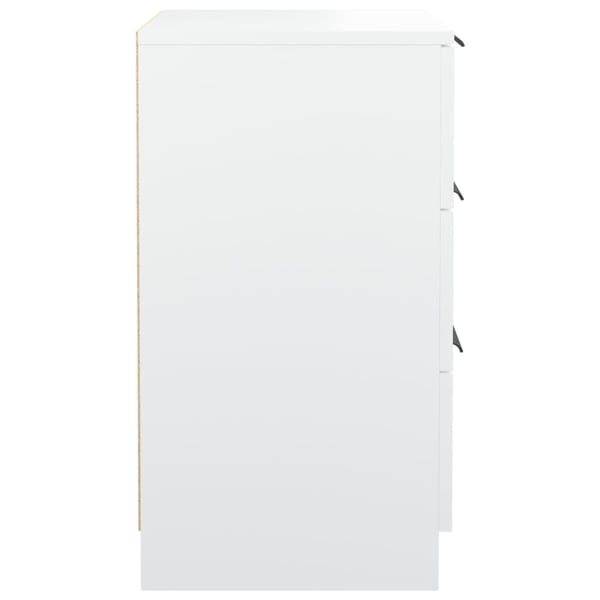 vidaXL Nattbord hvit 40x36x65 cm