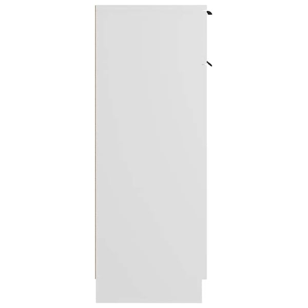 vidaXL Baderomsskap hvit 32x33,5x90 cm konstruert tre