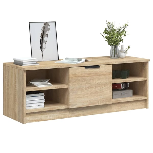 vidaXL tv-bord 102x35,5x36,5 cm konstrueret træ sonoma-eg