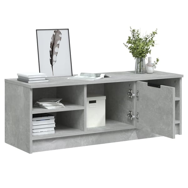 vidaXL tv-bord 102x35,5x36,5 cm konstrueret træ betongrå