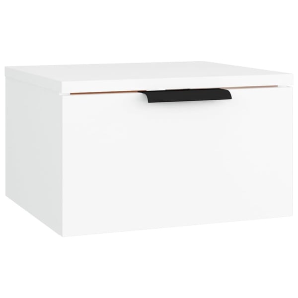 vidaXL væghængt sengebord 34x30x20 cm hvid