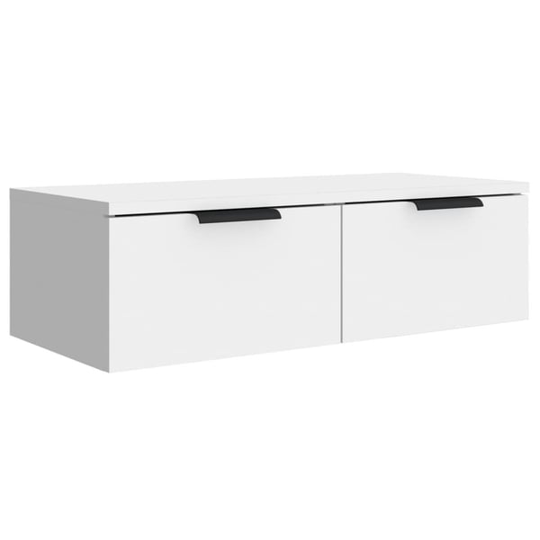 vidaXL vægskab 68x30x20 cm konstrueret træ hvid