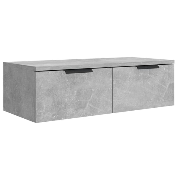 vidaXL vægskab 68x30x20 cm konstrueret træ betongrå