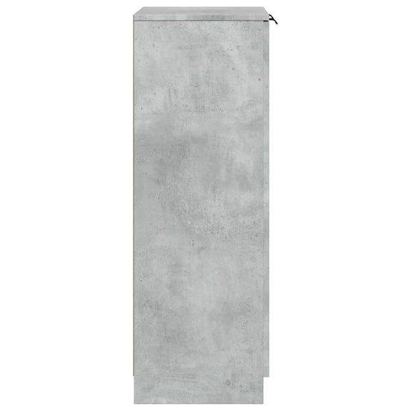 vidaXL Skoskap betonggrå 59x35x100,5 cm konstruert tre