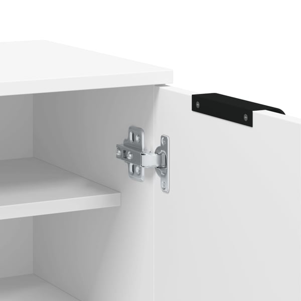 vidaXL Skoskap hvit 59x35x100,5 cm konstruert tre