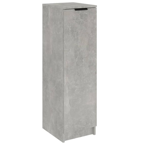 vidaXL Skoskap betonggrå 30x35x100 cm konstruert tre