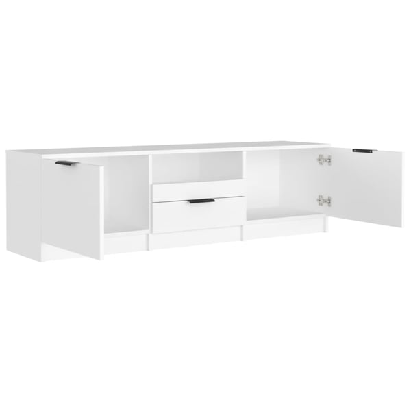 vidaXL TV-skap hvit 140x35x40 cm konstruert tre