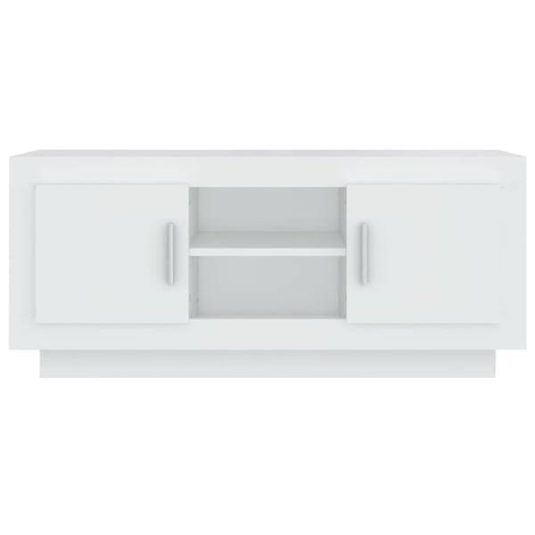 vidaXL TV-benk svart 102x35x45 cm konstruert tre