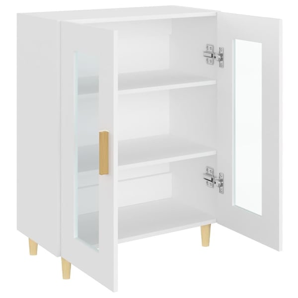 vidaXL Skjenk hvit 69,5x34x90 cm konstruert tre