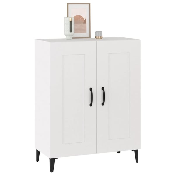 vidaXL Skjenk hvit 69,5x34x90 cm konstruert tre