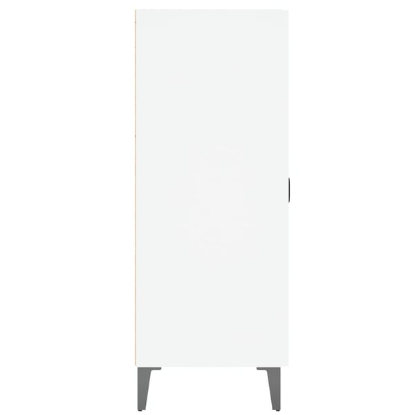 vidaXL Skjenk hvit 69,5x34x90 cm konstruert tre