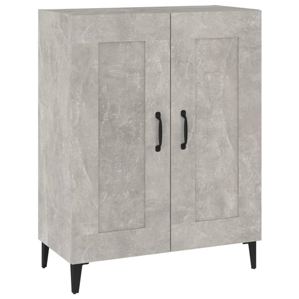 vidaXL Skjenk betonggrå 69,5x34x90 cm konstruert tre