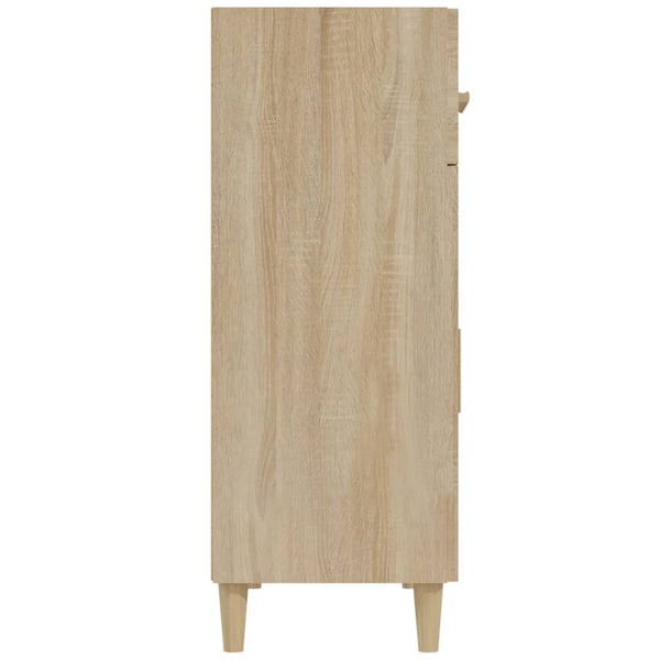 vidaXL Skjenk sonoma eik 69,5x34x89 cm konstruert tre