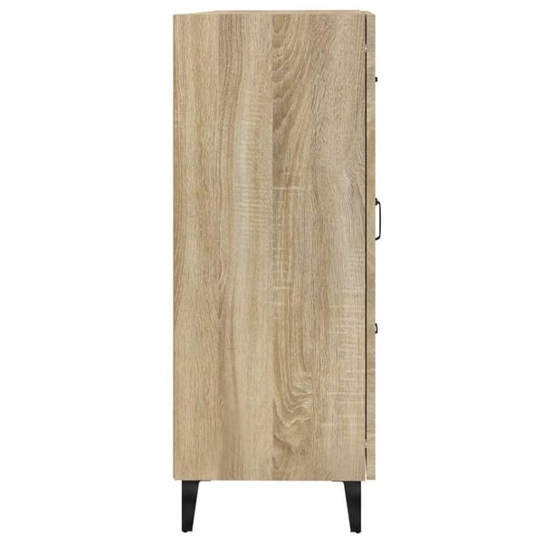 vidaXL Skjenk sonoma eik 69,5x34x90 cm konstruert tre