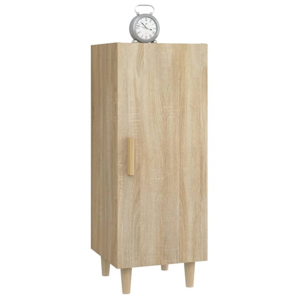 vidaXL Skjenk sonoma eik 34,5x34x90 cm konstruert tre