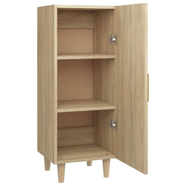 vidaXL Skjenk sonoma eik 34,5x34x90 cm konstruert tre