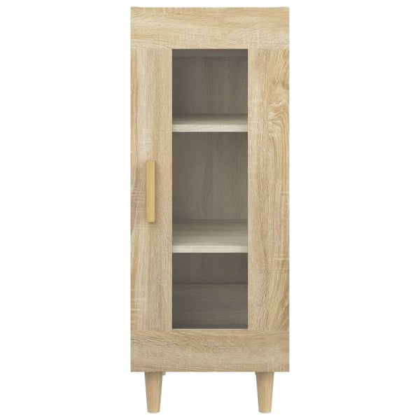 vidaXL Skjenk sonoma eik 34,5x34x90 cm konstruert tre