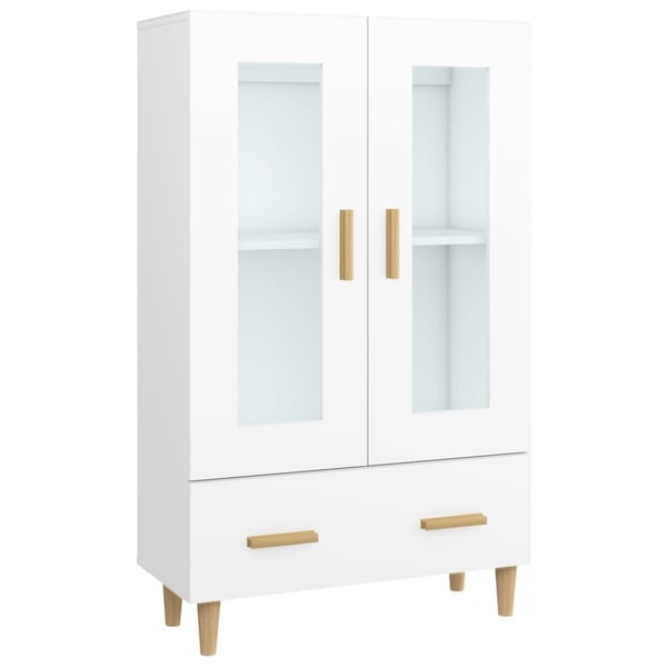 vidaXL skab 70x31x115 cm konstrueret træ hvid