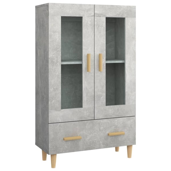 vidaXL Highboard betonggrå 70x31x115 cm konstruert tre
