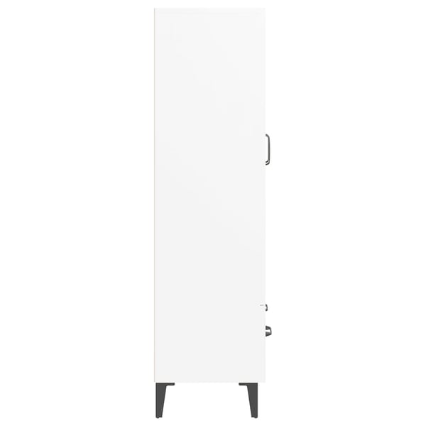 vidaXL Highboard hvit 70x31x115 cm konstruert tre