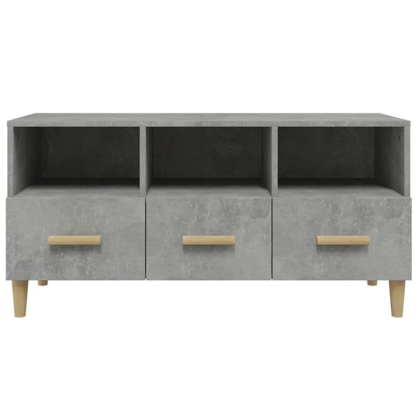 vidaXL TV-benk betonggrå 120x35x48 cm konstruert tre