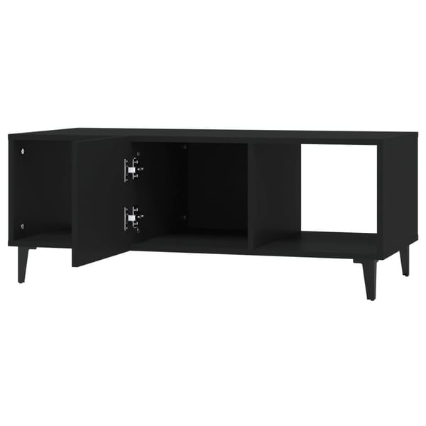 vidaXL sofabord 102x50x40 cm konstrueret træ sort