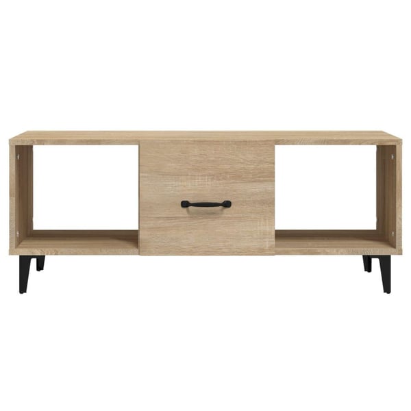 vidaXL sofabord 102x50x40 cm konstrueret træ sonoma-eg
