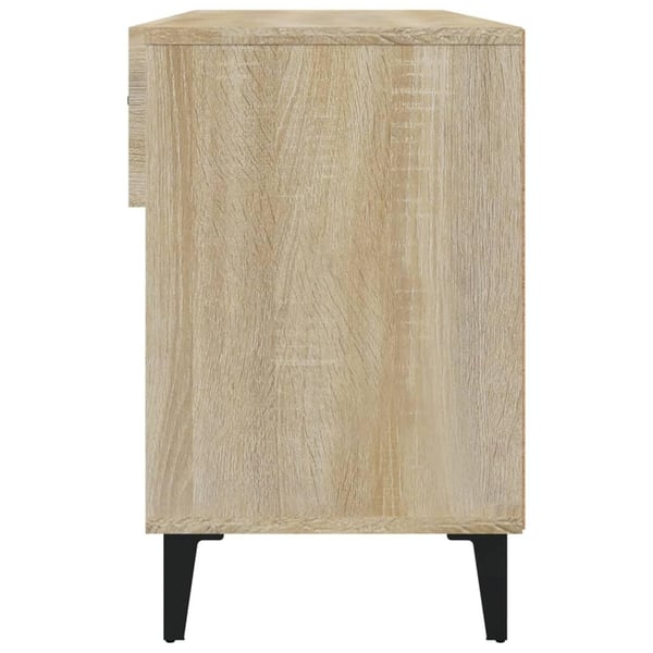 vidaXL Skoskap sonoma eik 102x35x55 cm konstruert tre