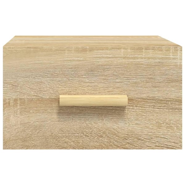 vidaXL væghængt sengebord 35x35x20 cm sonoma-eg
