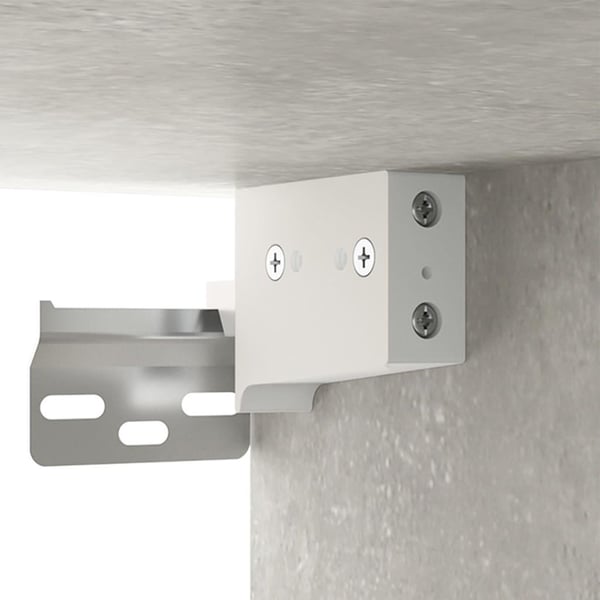 vidaXL Veggmonterte nattbord 2 stk betonggrå 35x35x20 cm