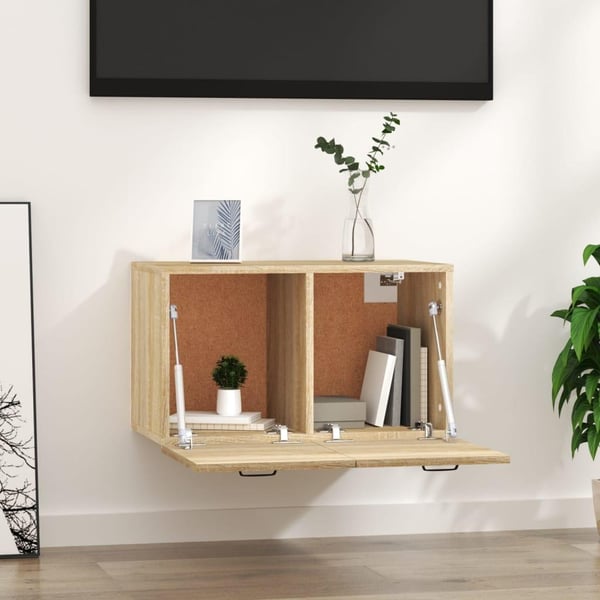 vidaXL vægskab 60x36,5x35 cm konstrueret træ sonoma-eg