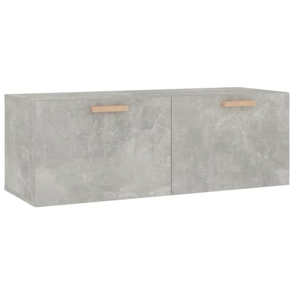 vidaXL Veggskap betonggrå 100x36,5x35 cm konstruert tre
