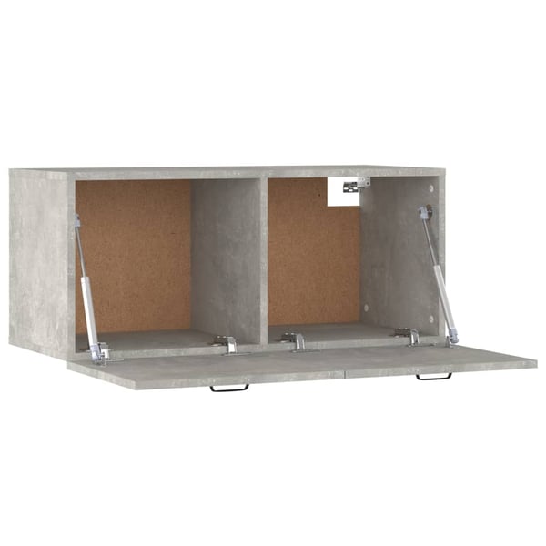vidaXL vægskab 80x36,5x35 cm konstrueret træ betongrå