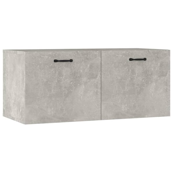 vidaXL vægskab 80x36,5x35 cm konstrueret træ betongrå