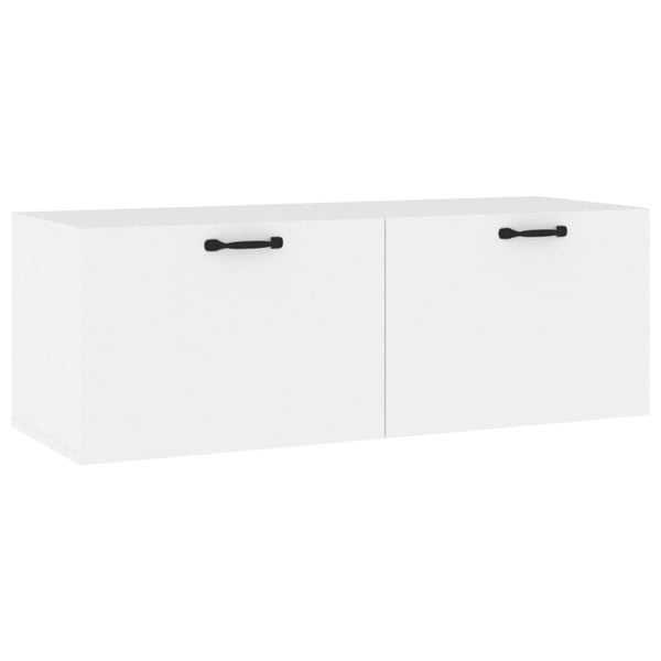 vidaXL Veggskap hvit 100x36,5x35 cm konstruert tre