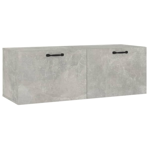 vidaXL Veggskap betonggrå 100x36,5x35 cm konstruert tre