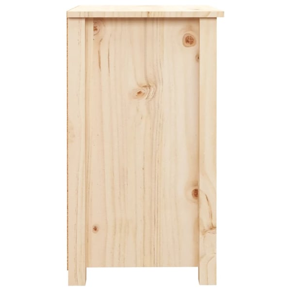 vidaXL sengeborde 2 stk. 40x35x61,5 cm massivt fyrretræ