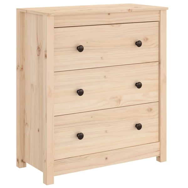 vidaXL Skjenk 70x35x80 cm heltre furu
