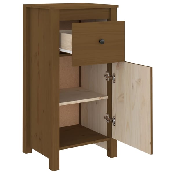 vidaXL Skjenker 2 stk honningbrun 40x35x80 heltre furu